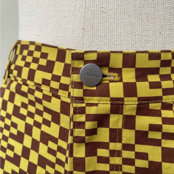 Miaou Fargo Pants in Yellow Checkered - Picture 4 of 8